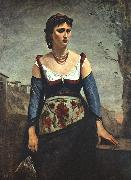 Agostina2 Jean Baptiste Camille  Corot